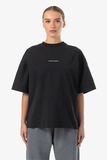 Bracy Heavy Oversized Tee Washed Black Gum