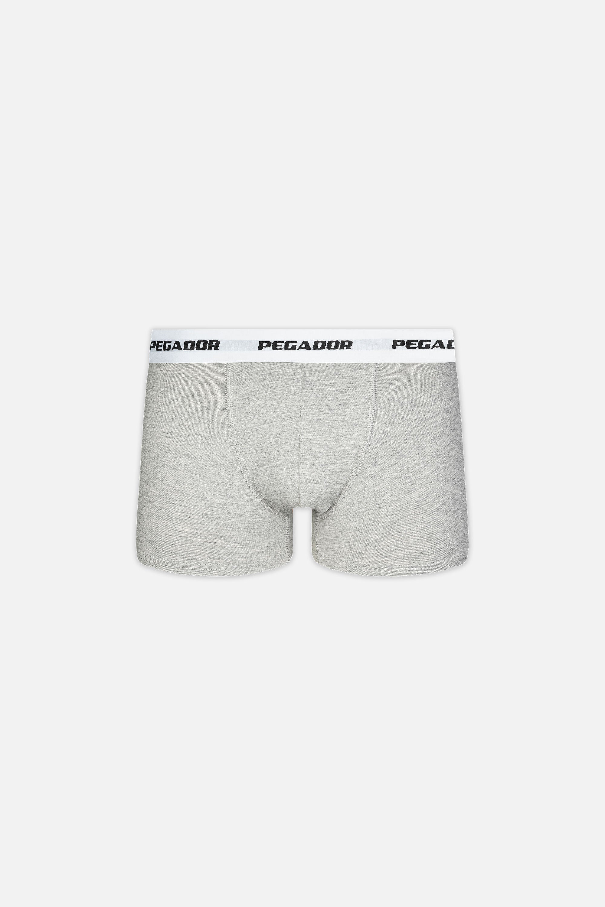 Pegador Ango Boxershorts 3 Pack Grey Melange White Seitenansicht aus der PEGADOR® Kollektion für Herren und Damen
