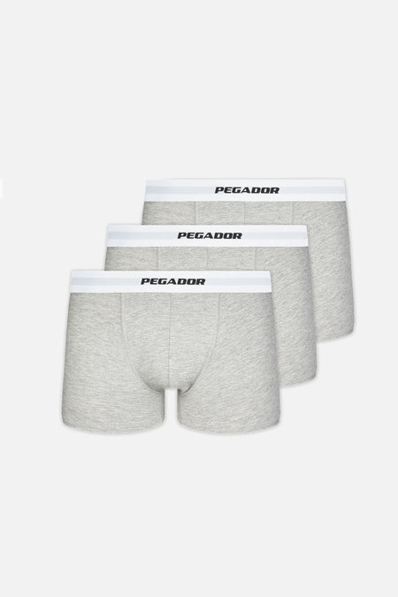 Camino Boxershorts Single Logo Grey Melange (3 Pack)