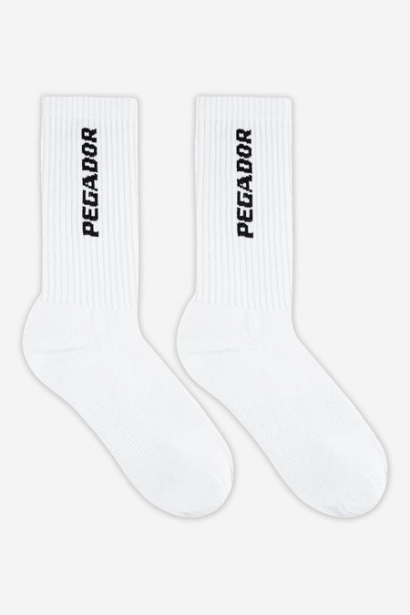Cross Logo Socks White (Single Pack)