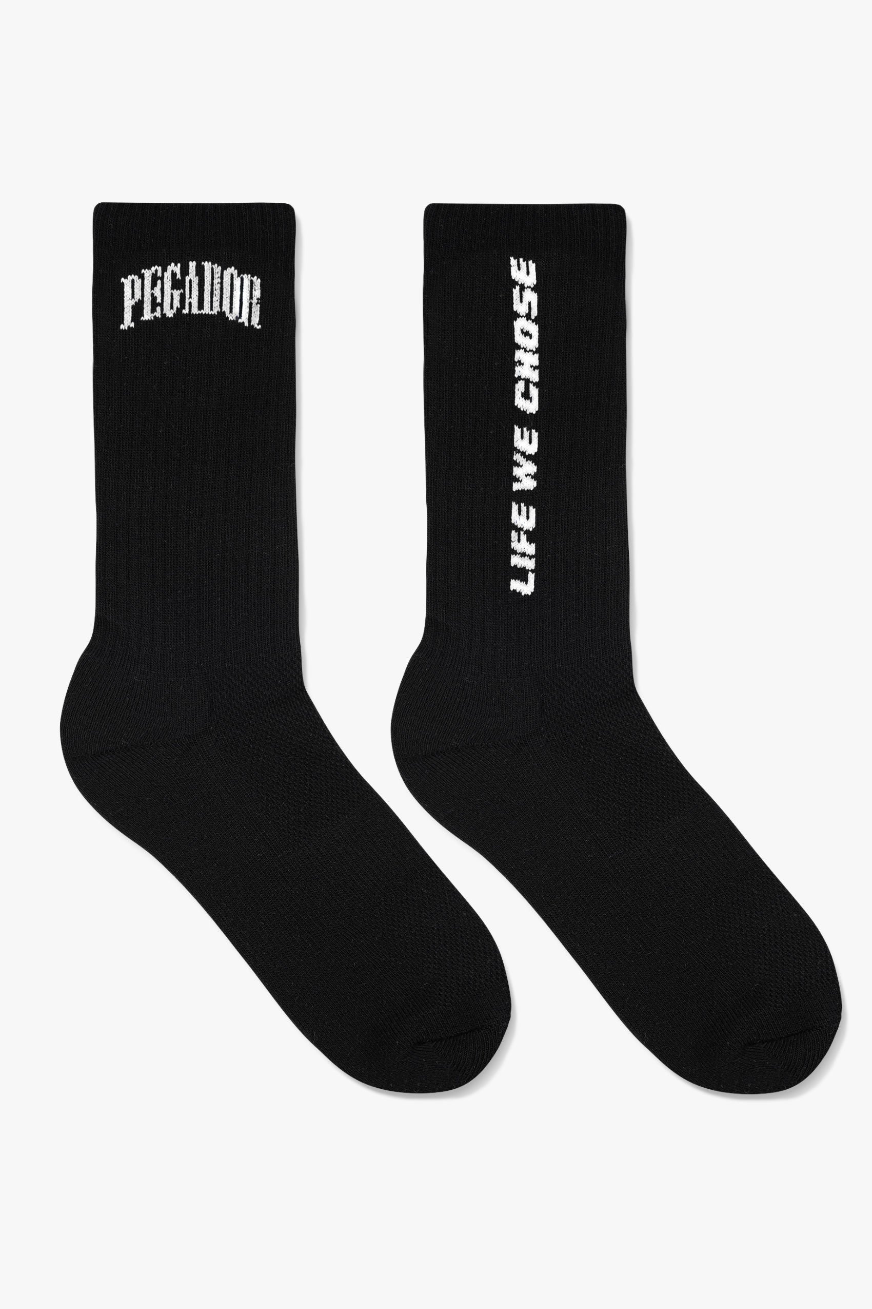 Pegador Life We Chose Socks Black White Hauptansicht aus der Life We Chose Kollektion für Herren