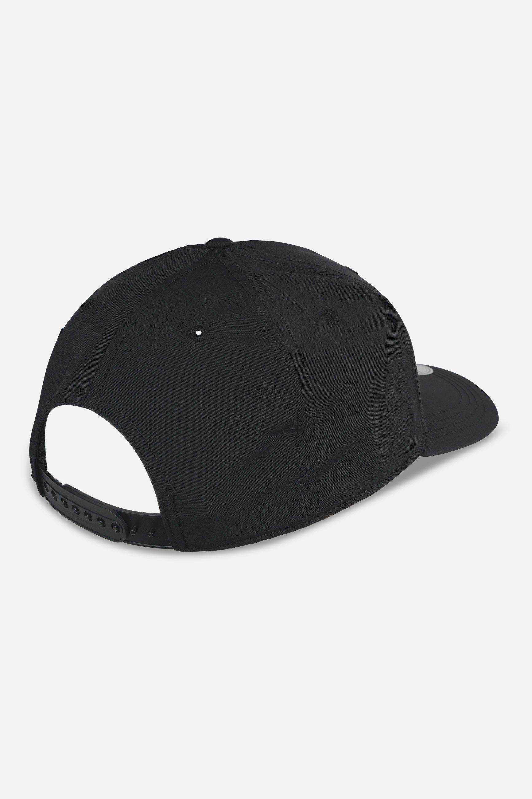 Pegador Logo Crushed Nylon Cap Black Seitenansicht aus der Never Too Late Kollektion für Herren