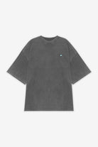 Pegador Leono Boxy Tee Vintage Grey Sky Blue Gum Detailshot aus der High summer Kollektion für Herren