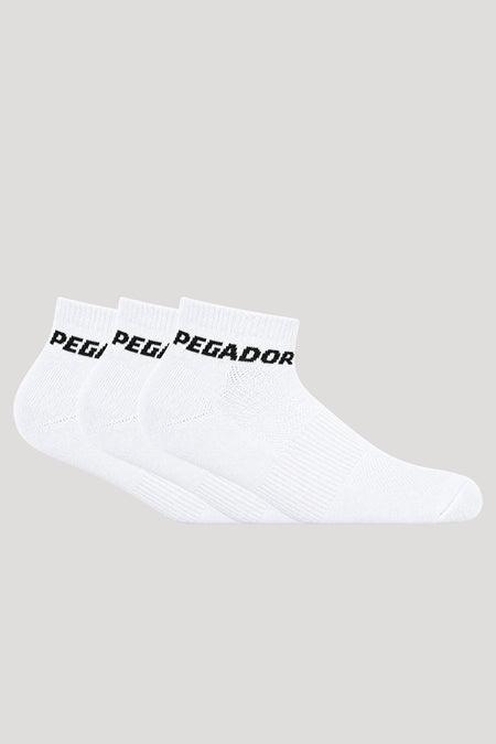 Low Socks White Black (3 Pack)