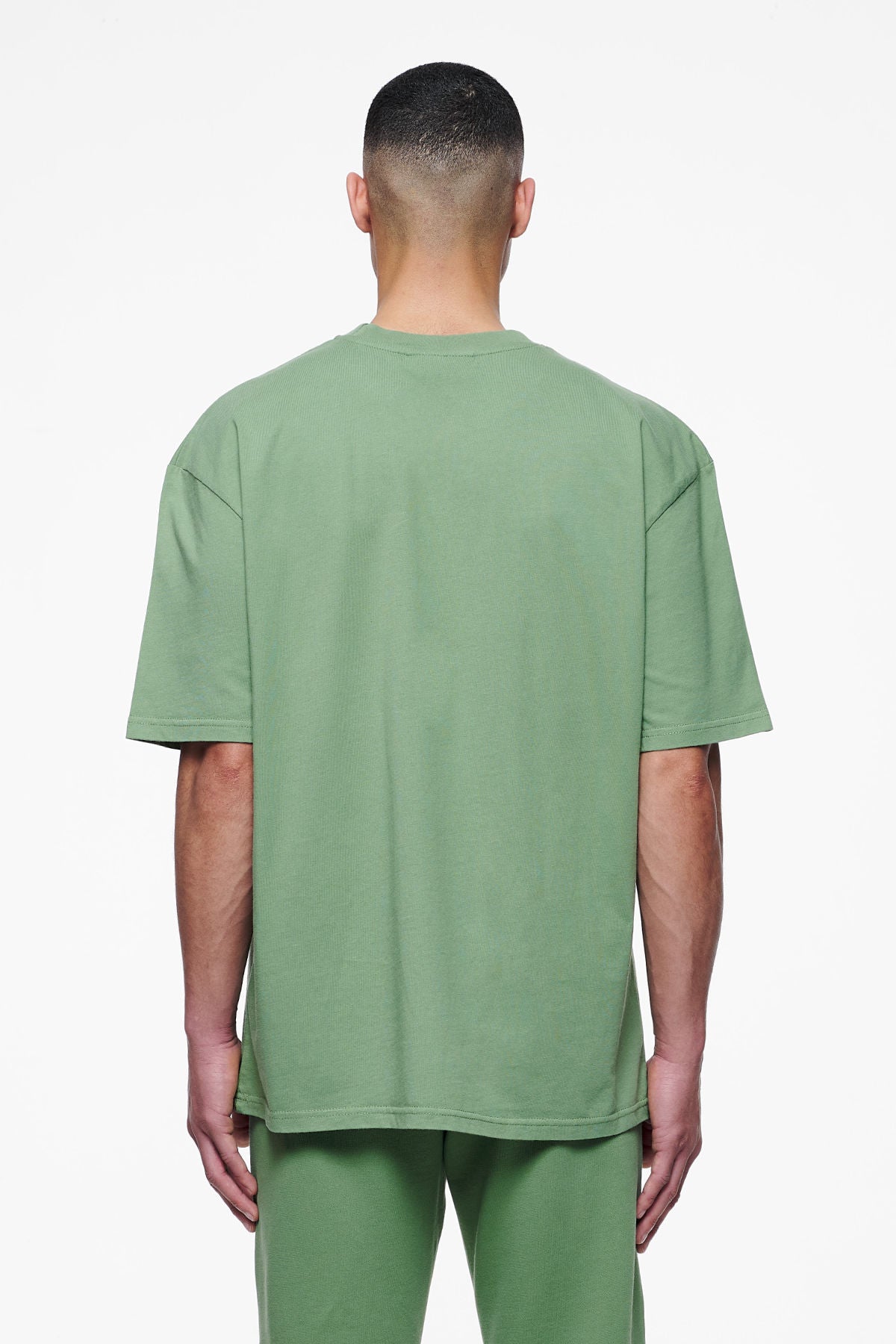 Pegador Logo Oversized Tee Vintage Washed Cypress Green Gum Gegenansicht aus der Finer Things Kollektion für Herren