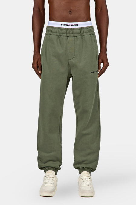 Logo Heavy Sweat Jogger Faded Olive