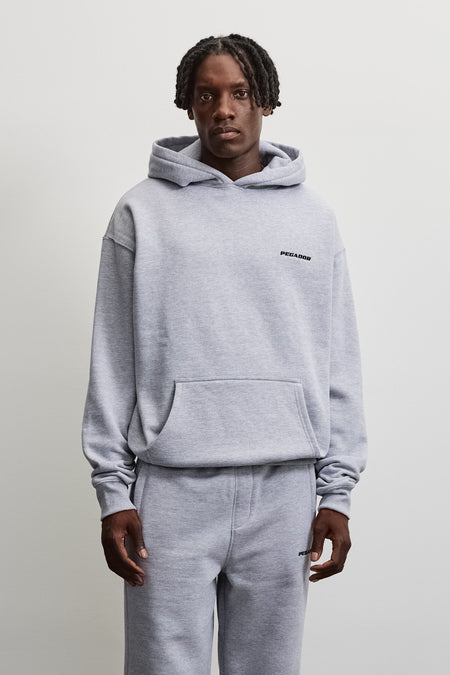 Logo Oversized Hoodie Grey Melange