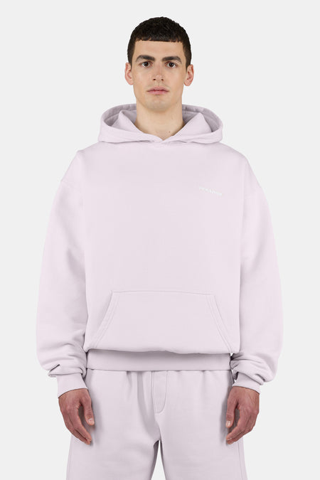 Logo Oversized Hoodie Washed Light Lilac