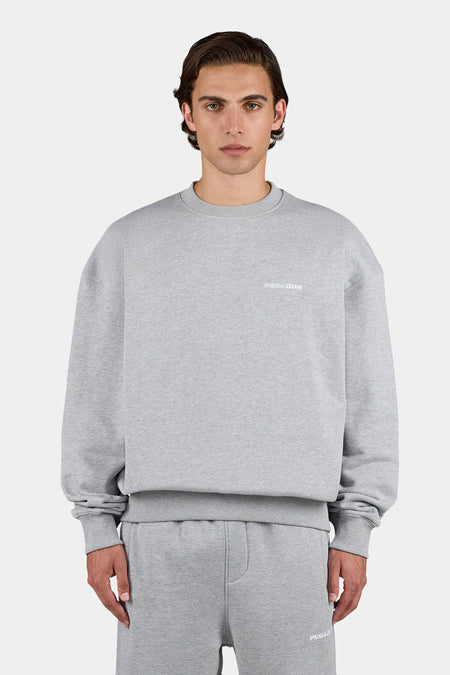 Logo Oversized Sweater Heather Grey