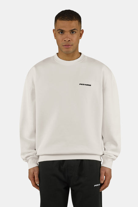 Logo Oversized Sweater Washed Warm White