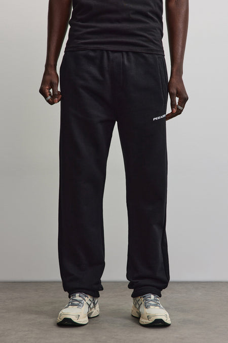 Logo Wide Sweat Pants Washed Black