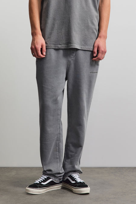 Logo Wide Sweat Pants Vintage Grey