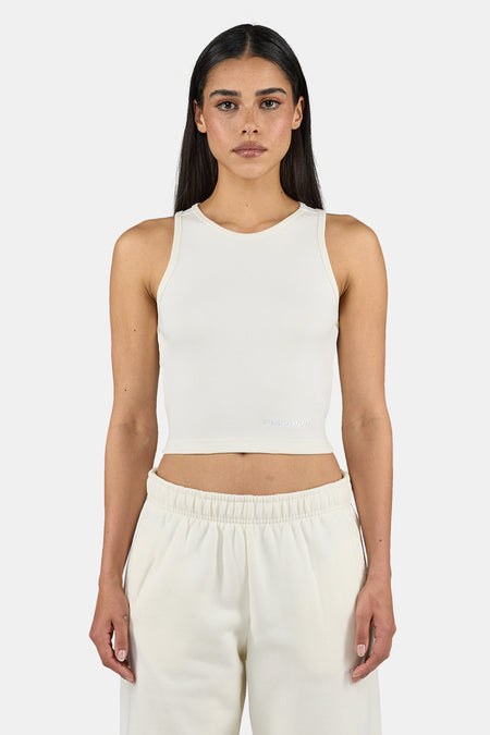 Ayla Crop Top Washed Unbleached