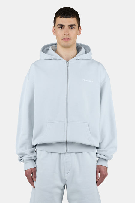 Logo Oversized Sweat Jacket Washed Dream Blue