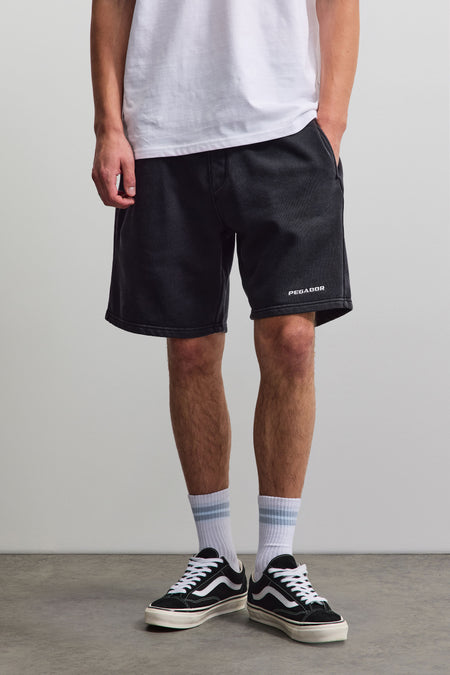 Logo Heavy Sweat Shorts Vintage Black