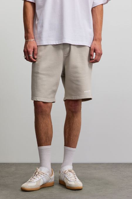 Logo Heavy Sweat Shorts Pearl Grey Gum