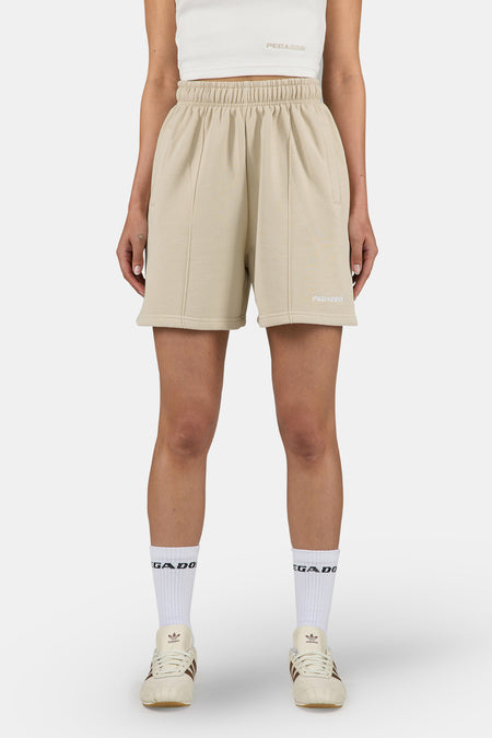 Sully High Waisted Shorts Light Beige