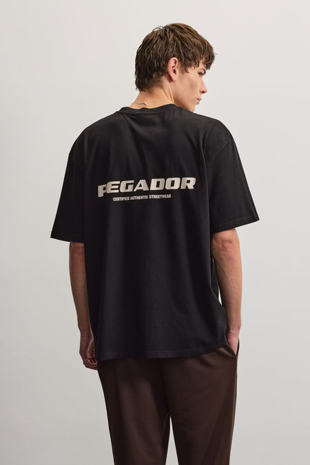 Colne Logo Oversized Tee Black
