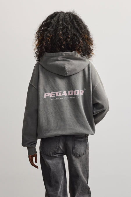 Atna Logo Oversized Hoodie Vintage Grey