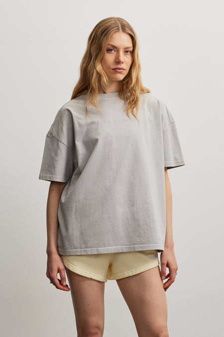Bracy Heavy Oversized Tee Vintage Light Grey