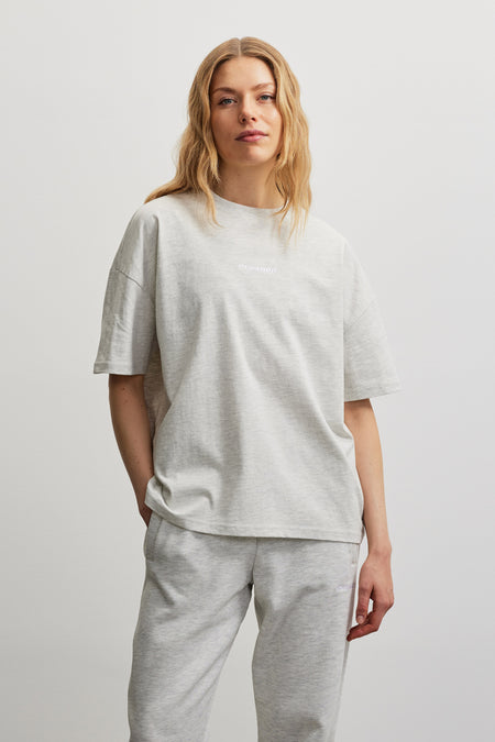 Bracy Heavy Oversized Tee Cloud Grey Melange
