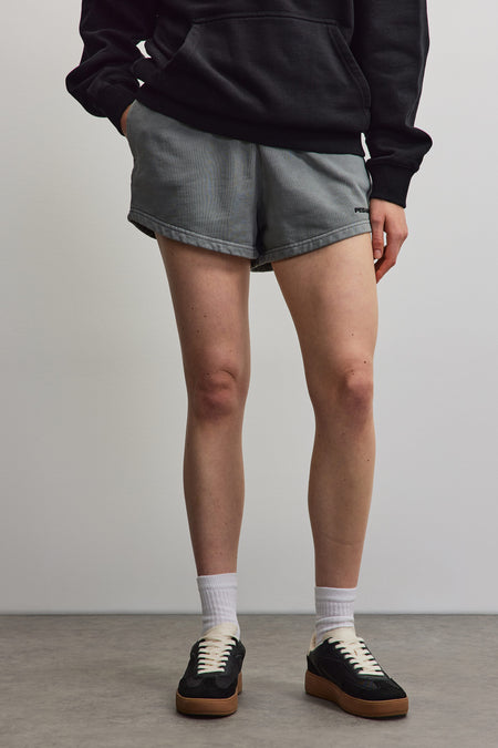 Wiluna High Waisted Sweat Shorts Vintage Grey