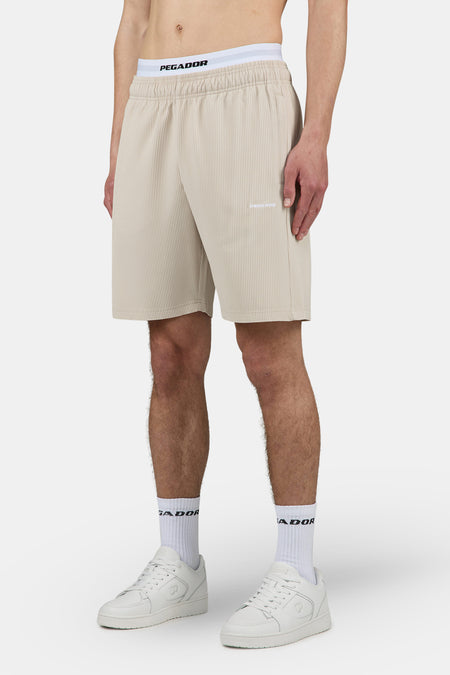 Troy Plissee Shorts Light Beige