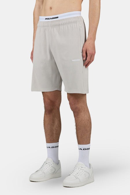 Troy Plissee Shorts Pure Grey