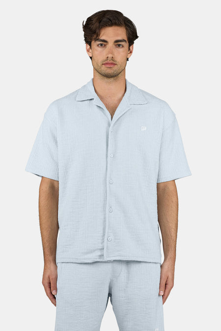 Libco Structured Knit Shirt Dream Blue