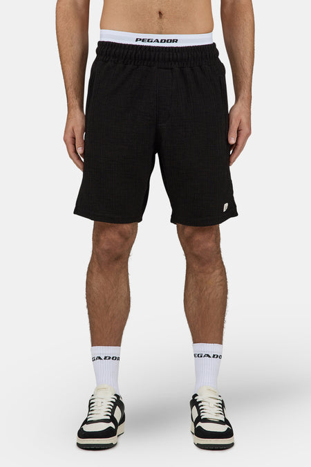 Libco Structured Knit Shorts Black
