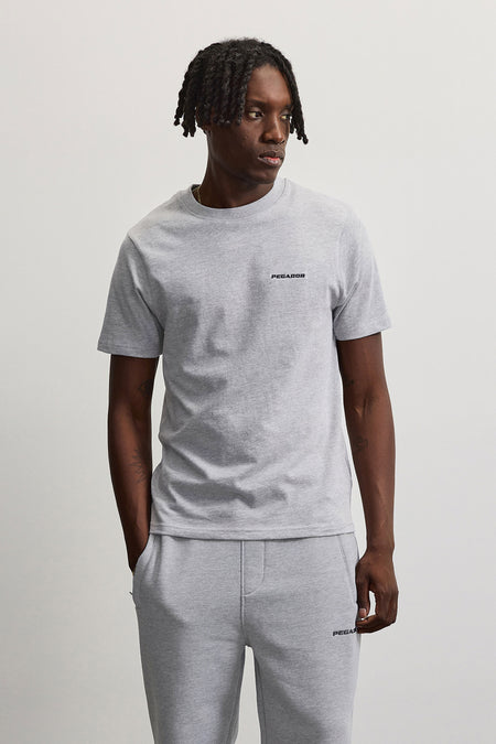 Logo Slim Tee Grey Melange Black