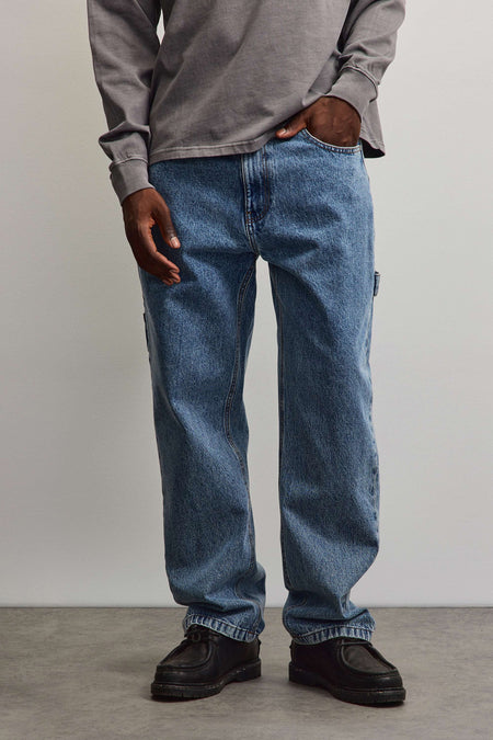 Drato Baggy Workwear Jeans Washed Blue