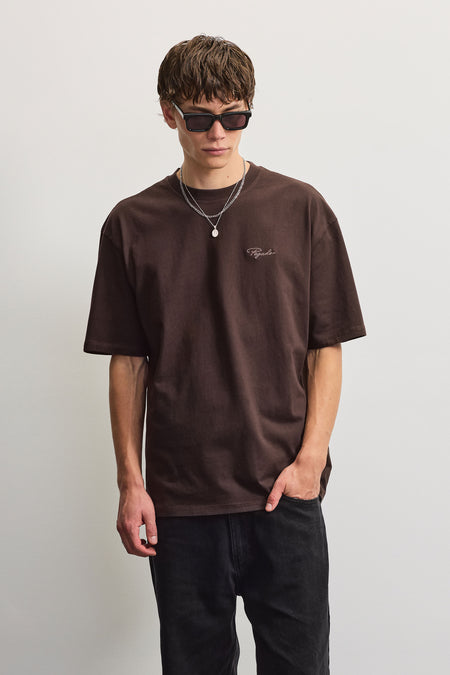 Signar Oversized Tee Deep Brown