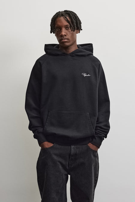 Signar Terry Raglan Hoodie Black