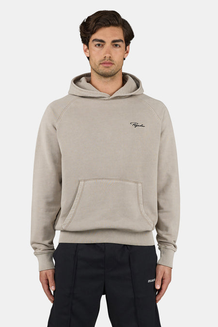 Signar Terry Raglan Hoodie Vintage Rock Grey