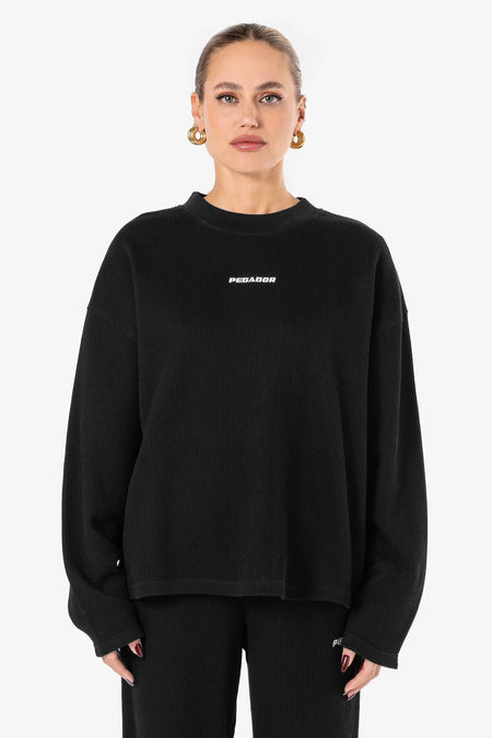 Amanda Rib Longsleeve Black