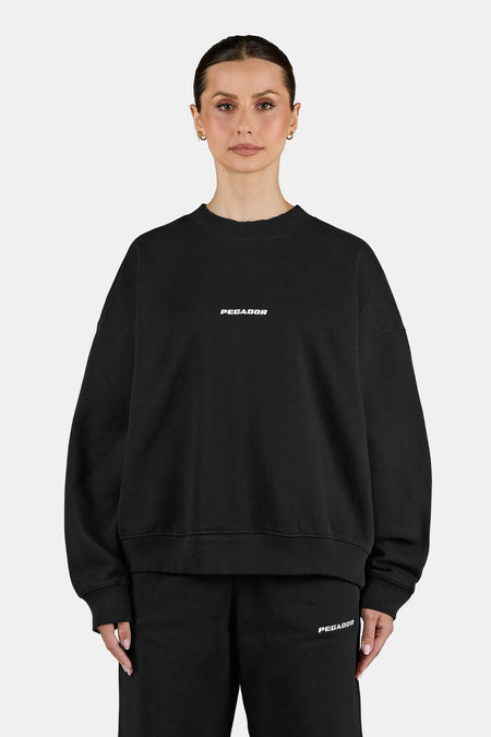 Sela Oversized Sweater Washed Black