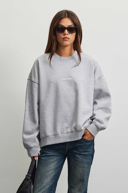 Sela Oversized Sweater Heather Grey