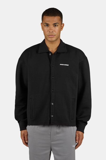Tate Structured Overshirt Black