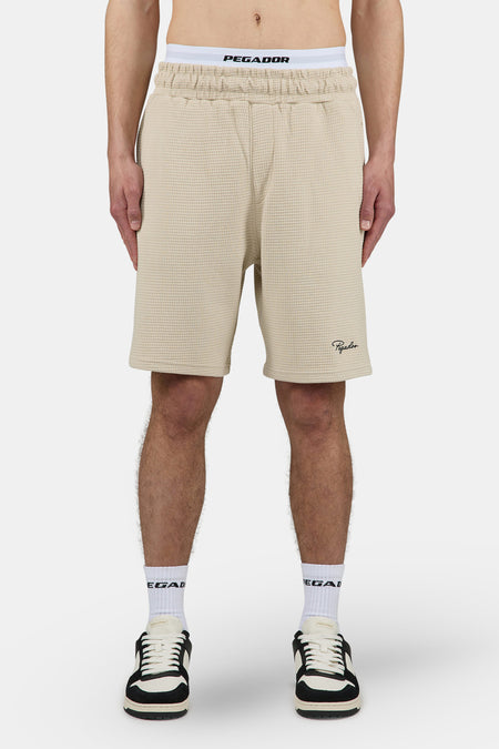 Signar Waffle Shorts Light Beige