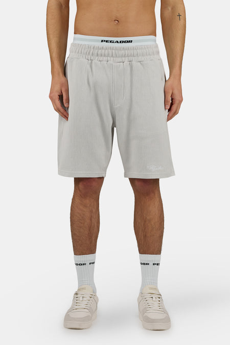 Signar Heavy Rib Shorts Fog Grey