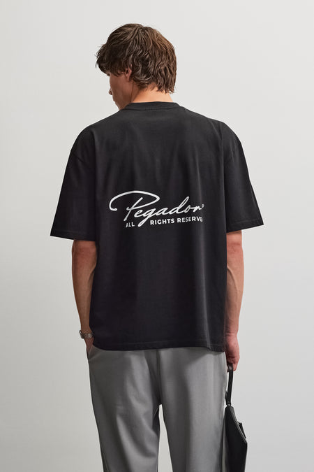 Pike Oversized Tee Washed Black