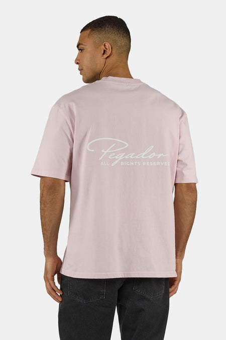 Pike Oversized Tee Washed Powder Pink