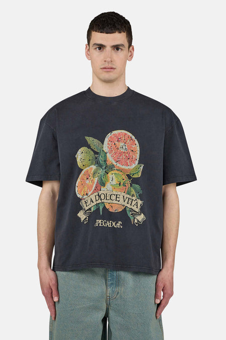 Hule Oversized Tee Vintage Black