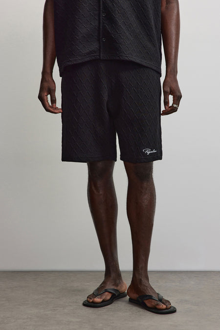 Jovren Structured Shorts Black