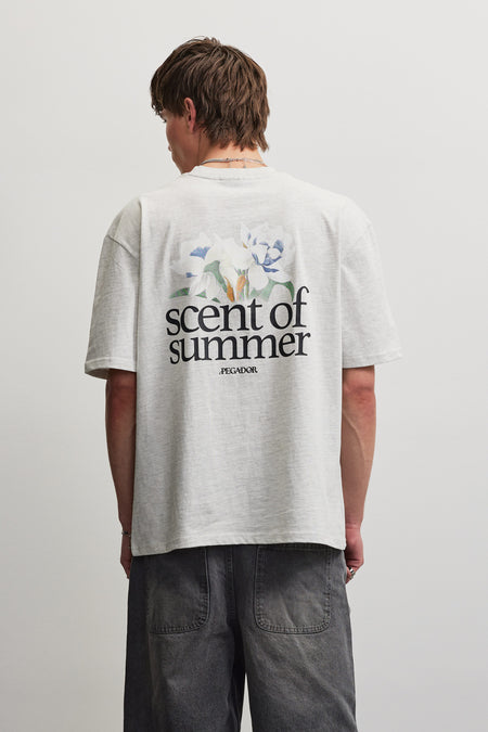 Miles Oversized Tee Cloud Grey Melange