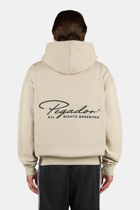 Pike Oversized Sweat Jacket Washed Stone