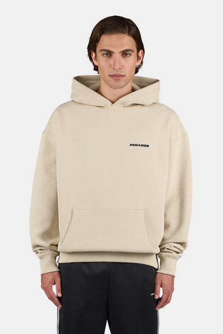 Tate Structured Oversized Hoodie Stone
