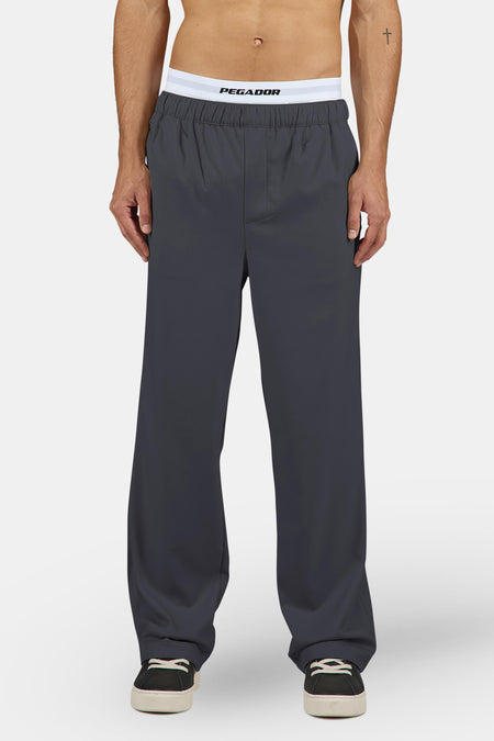 Taro Wide Smart Pants Anthracite