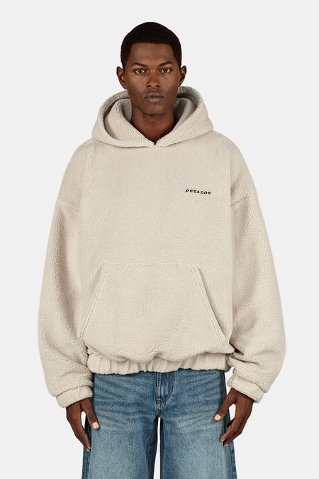 Bard Teddy Hoodie Cozy Beige